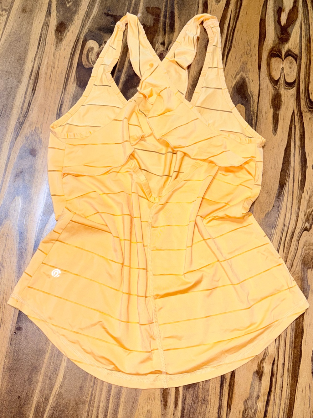 Champion C9 Duo Dry Moisture Wick Athletic Top Orange Size Small Yoga Running